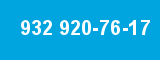 932 920-76-17 932 920-76-17